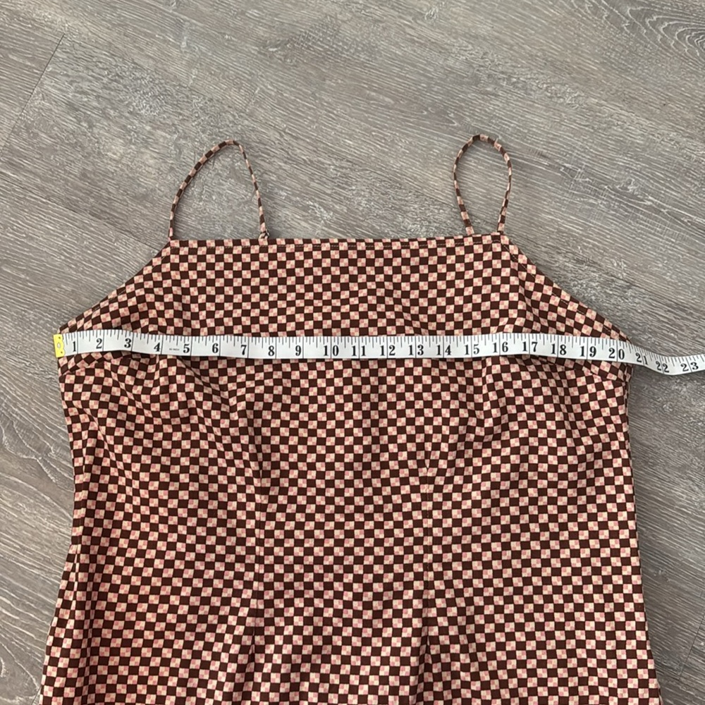 Levi's Danny Dress in Mahogany Checker - Picture 9 of 12